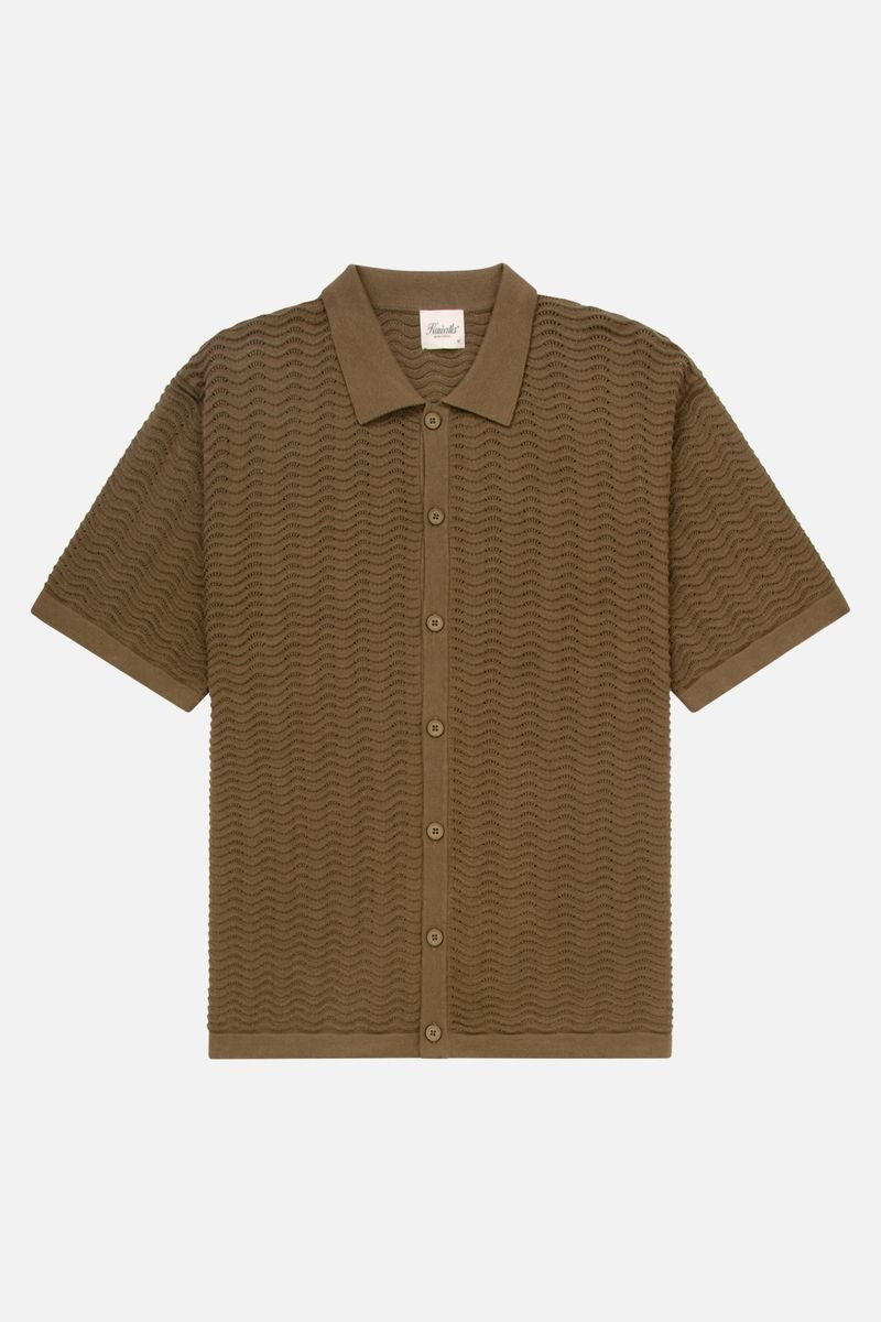 Kuwalla Wave Knit Polo Shirt