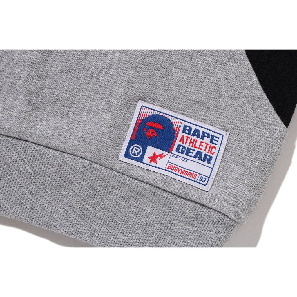 BAPE RELAXED FIT HALF ZIP SWEATSHIRT KIDS