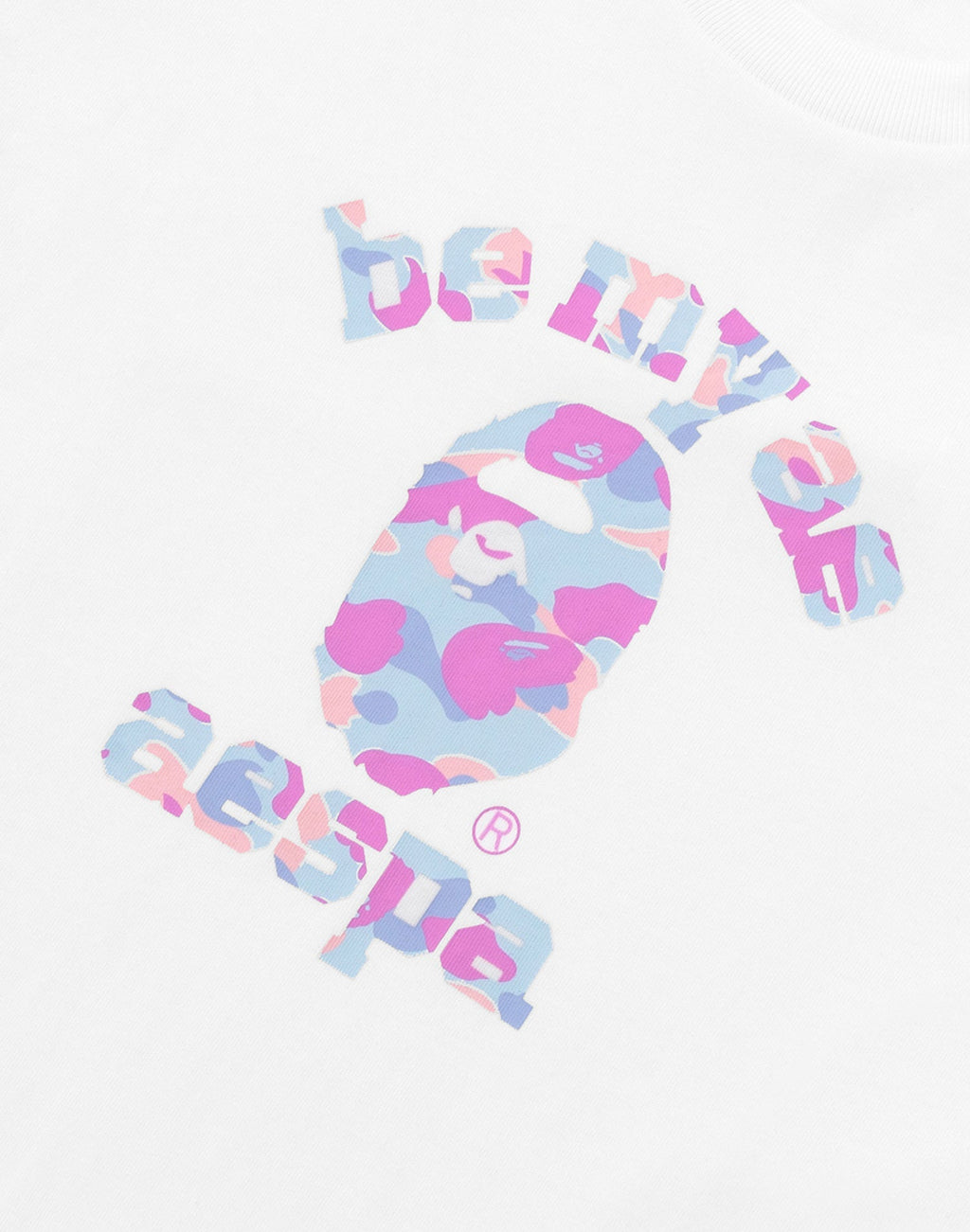 BAPE X AESPA COLLEGE TEE LADIES