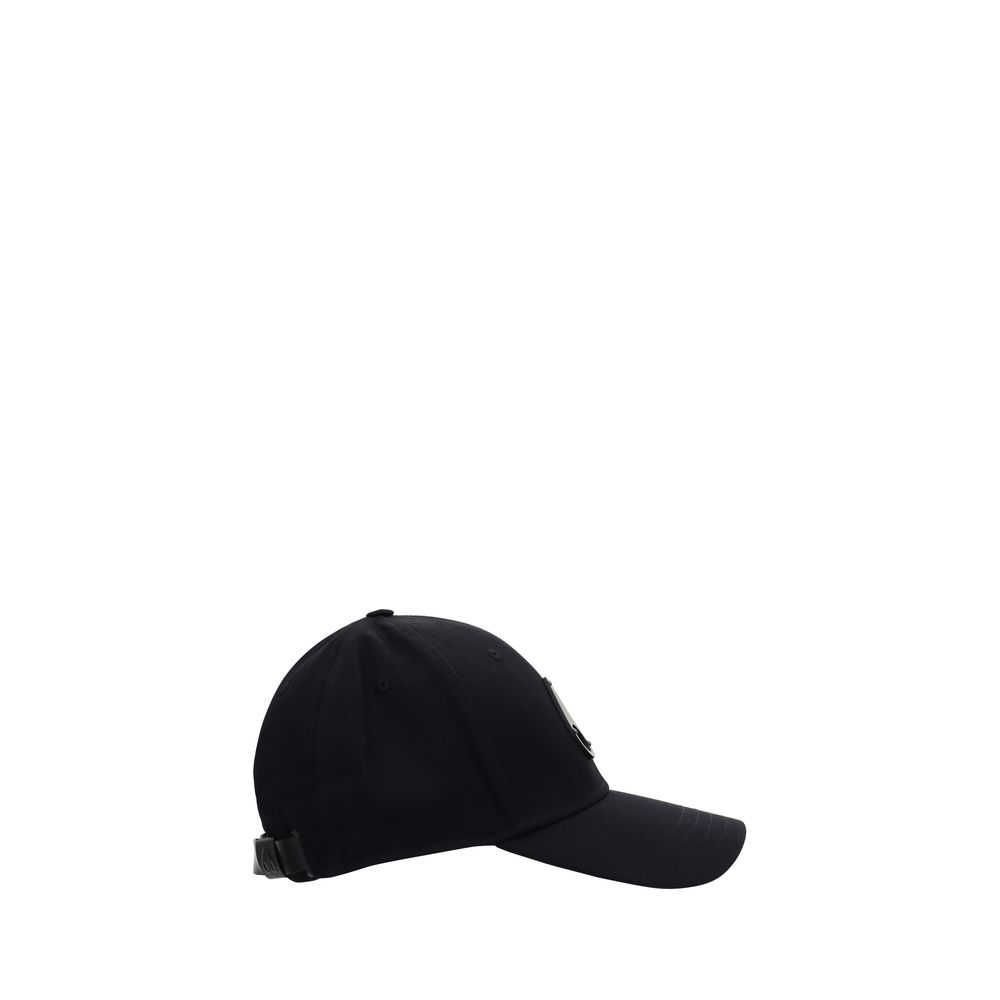 Moose Knuckles Black Cotton Baseball Cap