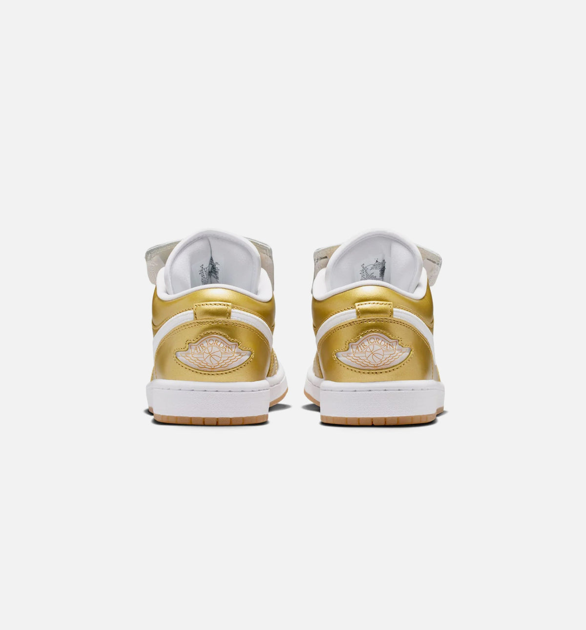 Air Jordan 1 Low Women's Shoe – Gold/White/Gum Yellow