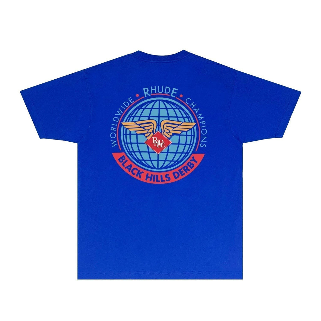 Rhude T-shirts Printed Trendy Pure Cotton
