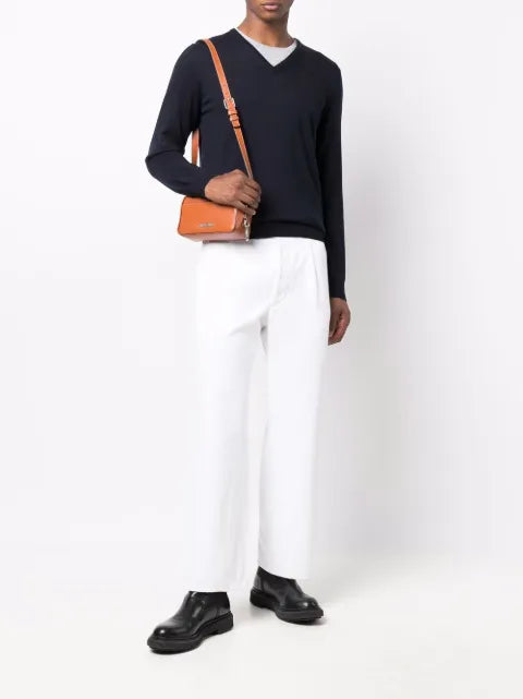 Fileria wool V-neck jumper