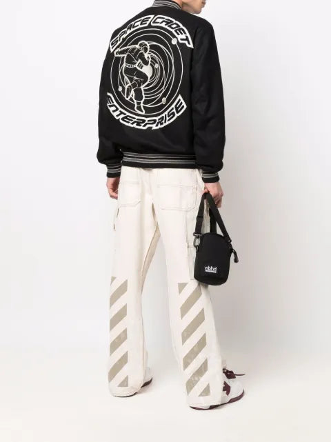 Enterprise Japan Varsity patch-detail bomber jacket