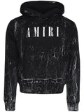 AMIRI cracked logo-print hoodie