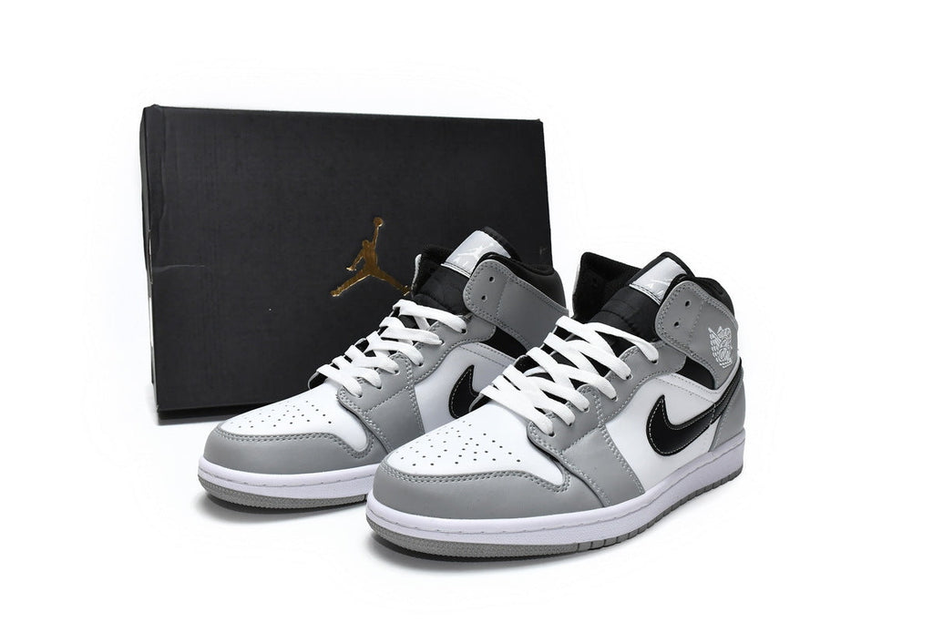 Air Jordan 1 Mid Light Smoke Grey Reps Sneaker  554724-078