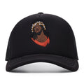 Black Crown Made of Cotton Trucker Hat