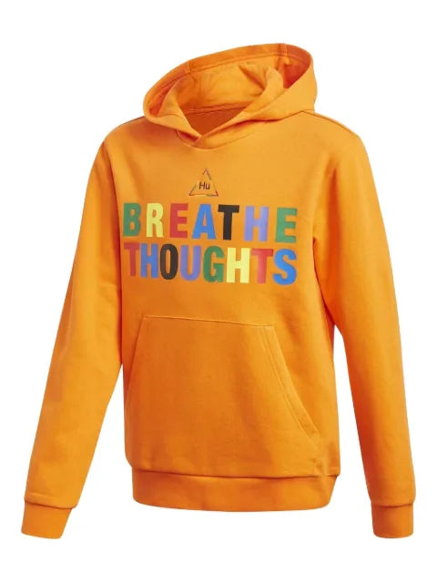 adidas rainbow-logo hooded sweatshirt
