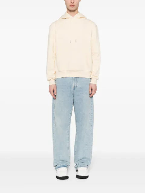 Jacquemus logo-embroidered cotton hoodie