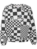 ERL logo-print checked sweatshirt