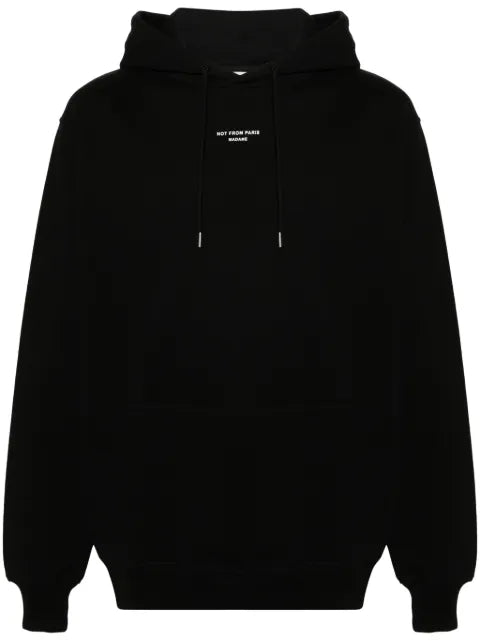 Drôle De Monsieur La Hoodie Slogan cotton hoodie