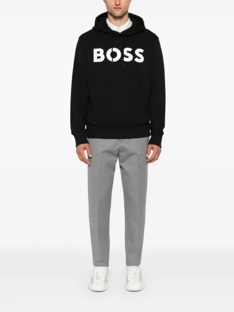 BOSS logo-print hoodie