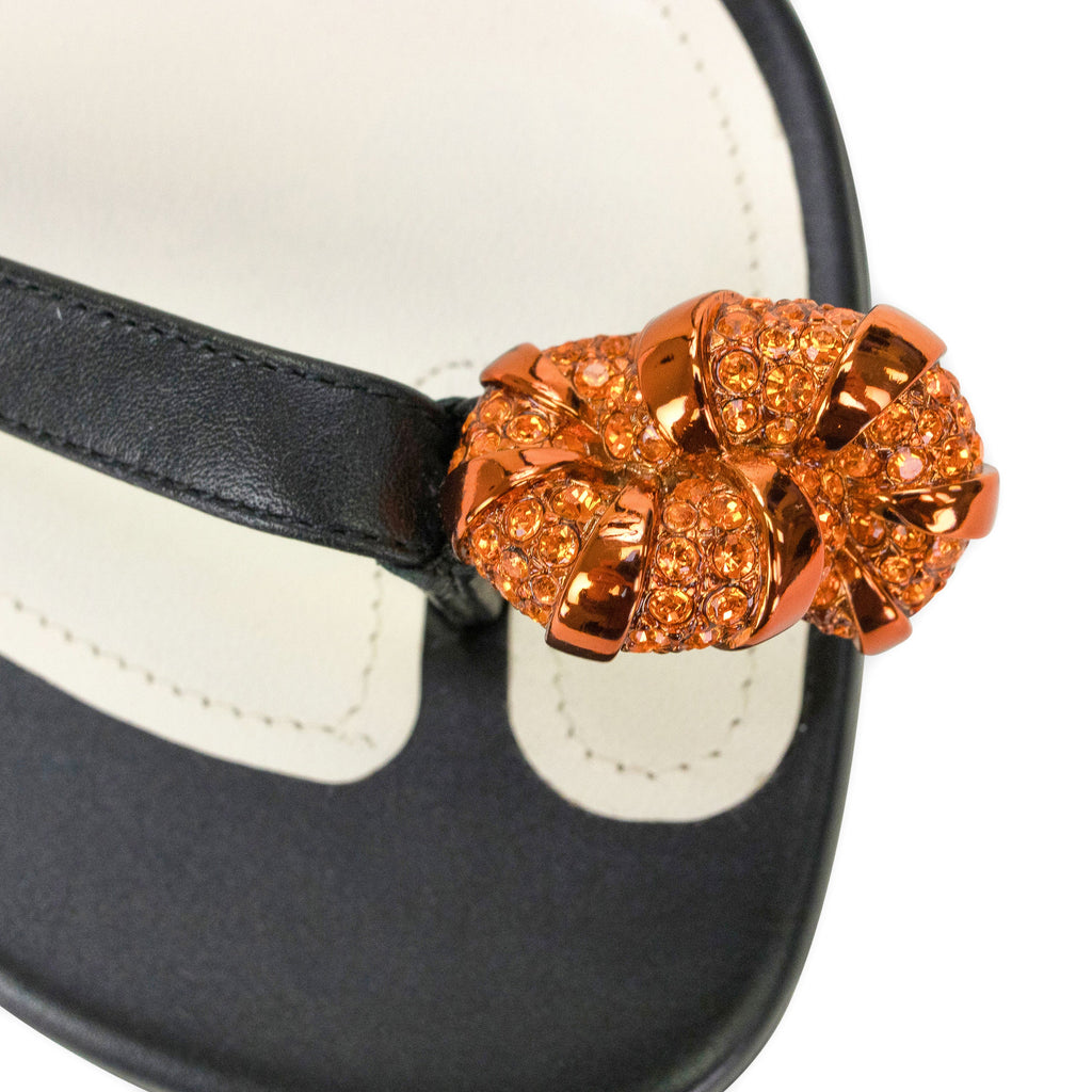 BLACK 95MM SWING SANDAL-MELODIE JEWELS HEELS