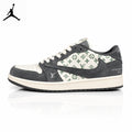 Air Jordan 1 Low LV Collaboration White/Grey Unisex Sneakers SJ2068-261