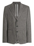 Dolce & Gabbana single-breasted herringbone blazer