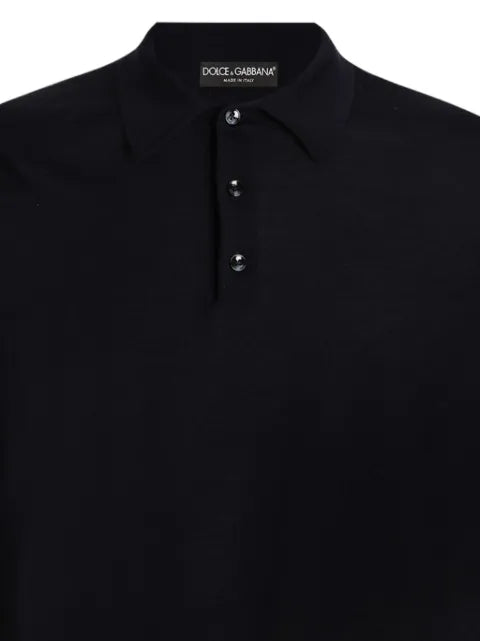 Dolce & Gabbana polo-collar cashmere sweater