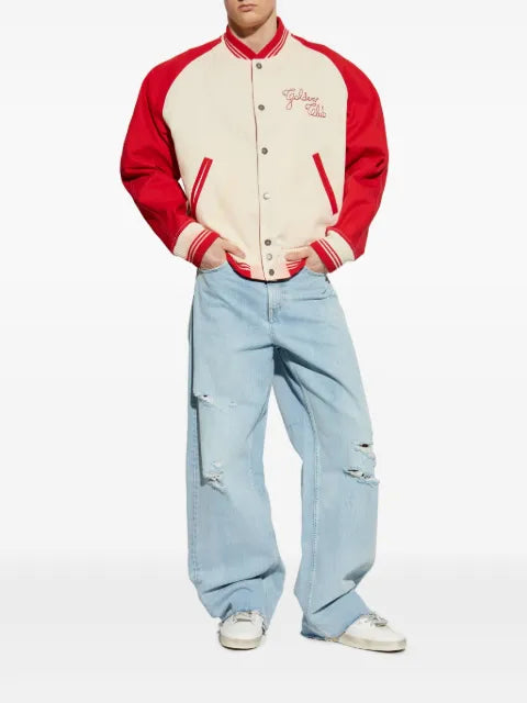 Golden Goose embroidered bomber jacket