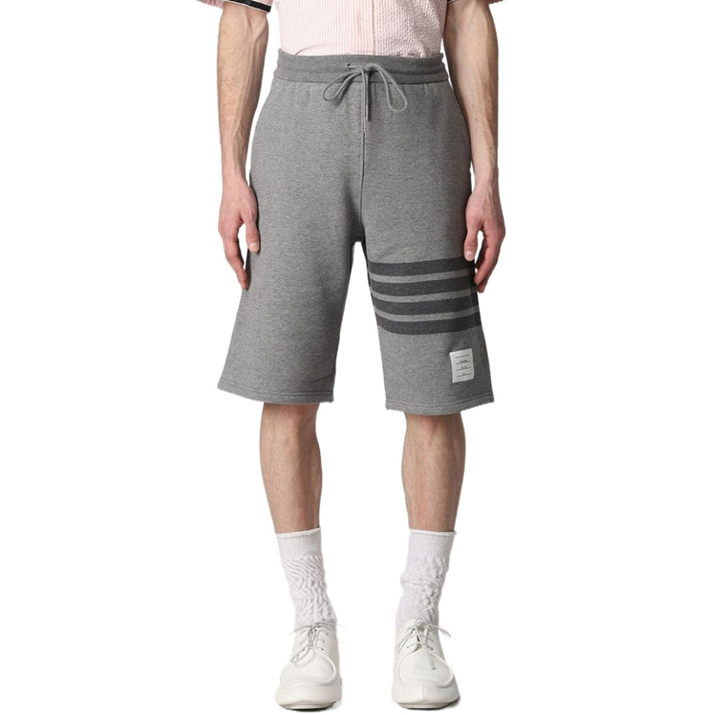 Thom Browne Style Four-Bar Sweatpants