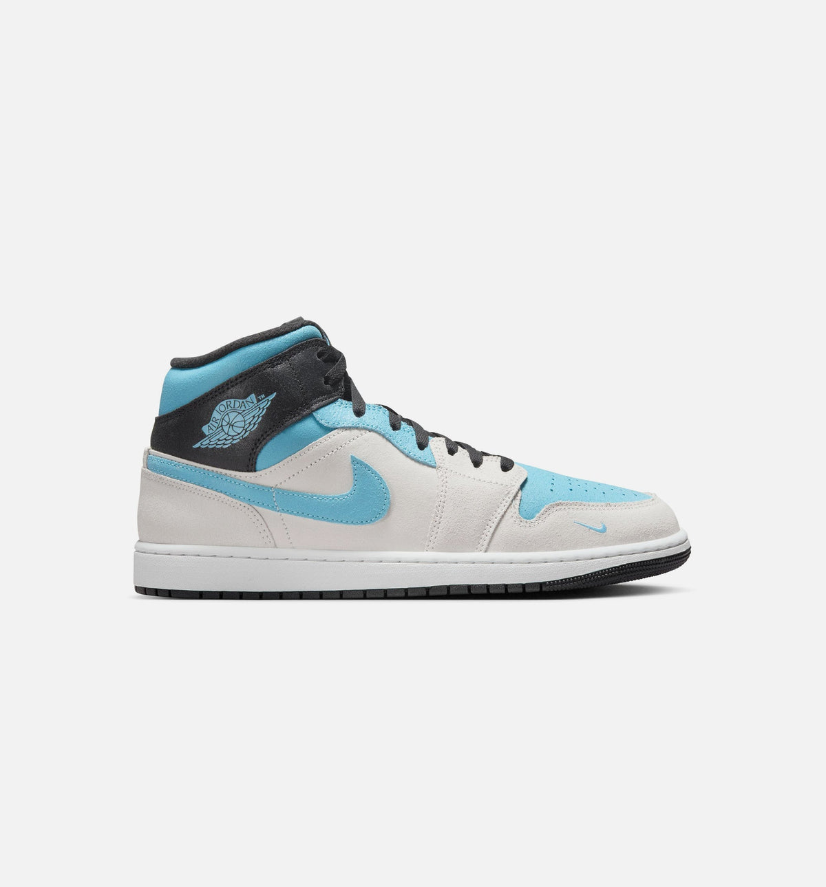 Air Jordan 1 Mid SE Men's Lifestyle Shoes - Summit White / Blue Chill / Black