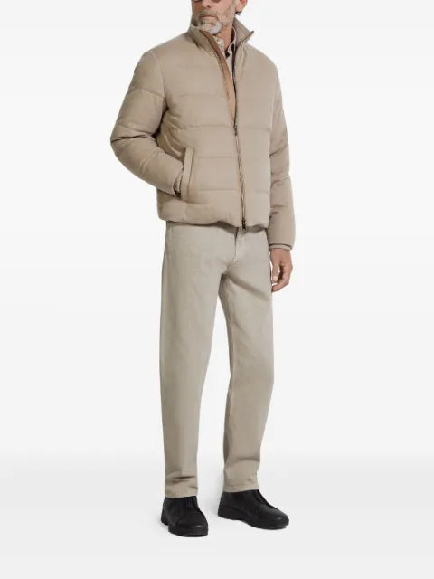 Zegna Oasi quilted cashmere jacket