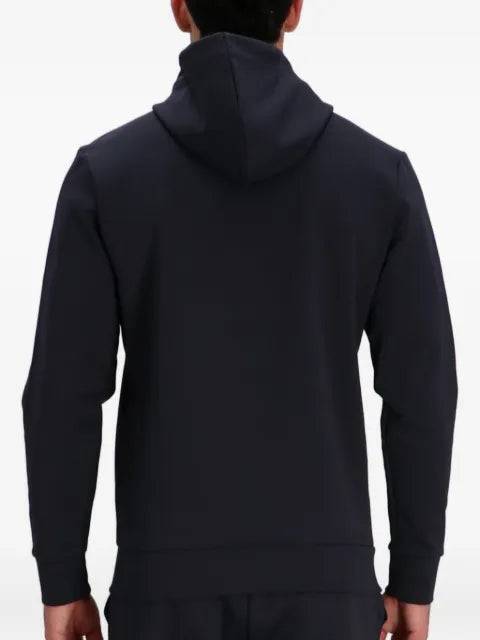BOSS logo-band hooded sweatshirt