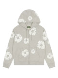 Denim Tears wreath-print zip-up hoodie