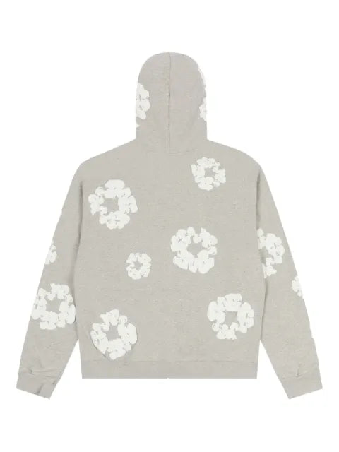 Denim Tears wreath-print zip-up hoodie
