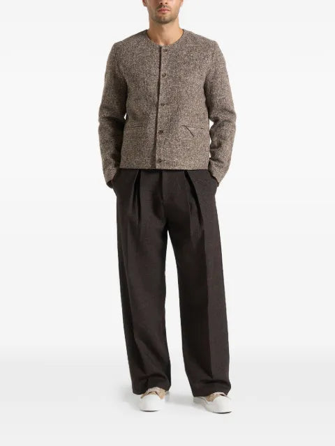 Manière De Voir Melvin - textured jacket - taupe