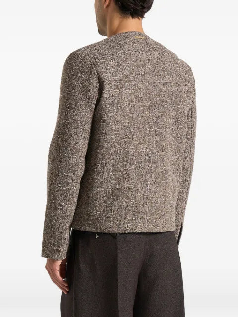Manière De Voir Melvin - textured jacket - taupe