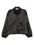 FEAR OF GOD ESSENTIALS satin zip-up jacket