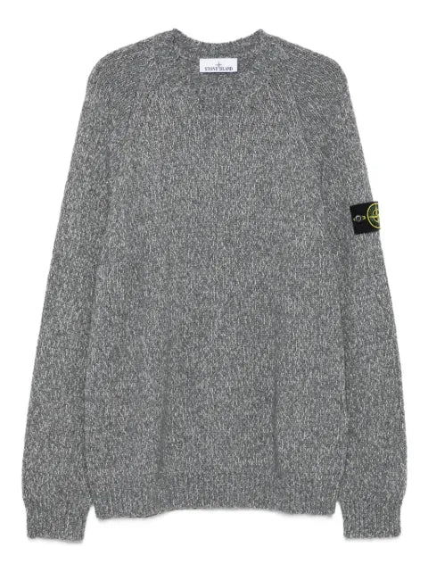 Stone Island logo-detail crew-neck sweater