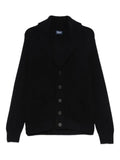 Drumohr ribbed-knit shawl-collar cardigan
