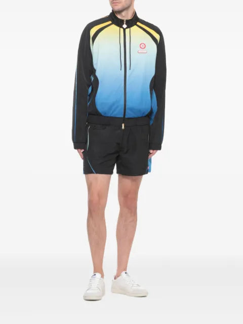 Casablanca logo-appliquéd mesh jacket