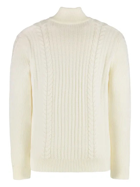 slowear cable-knit button cardigan