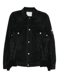 sacai denim mixed media twill jacket