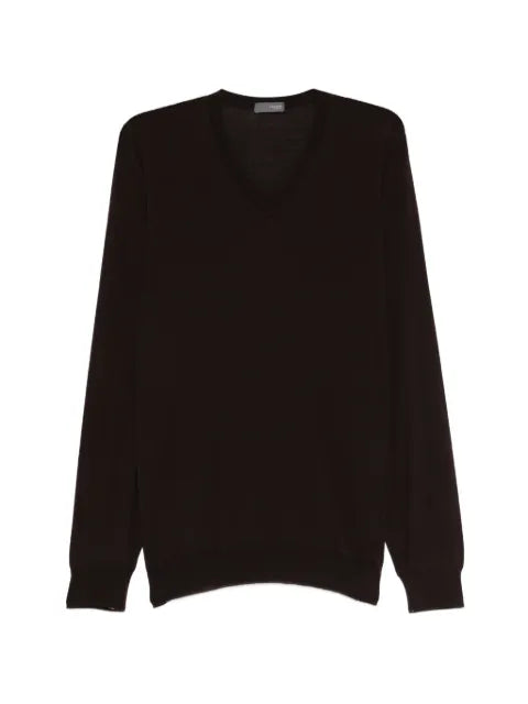Drumohr V-neck long-sleeve sweater