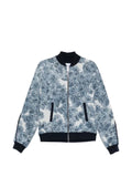 Givenchy couture seam blouson in cotton with pompom print