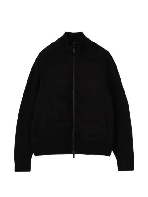 James Perse suede zip-up sweater