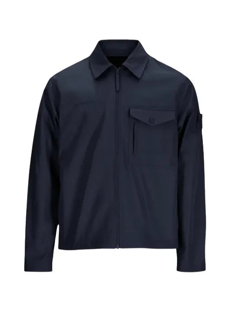 Stone Island 1200011 all-weather cotton canvas S.I. Ghost windproof and breathable regular-fit overshirt