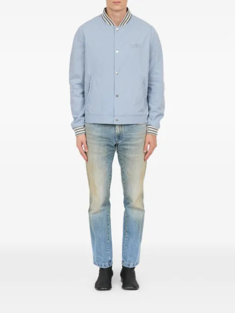MM6 Maison Margiela washed cotton varsity jacket