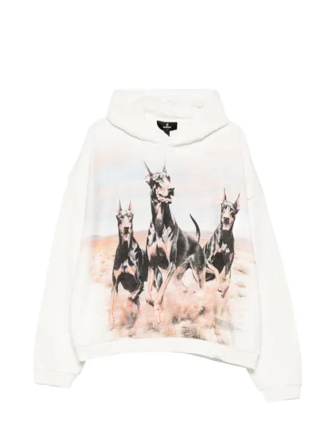Represent dog-print hoodie