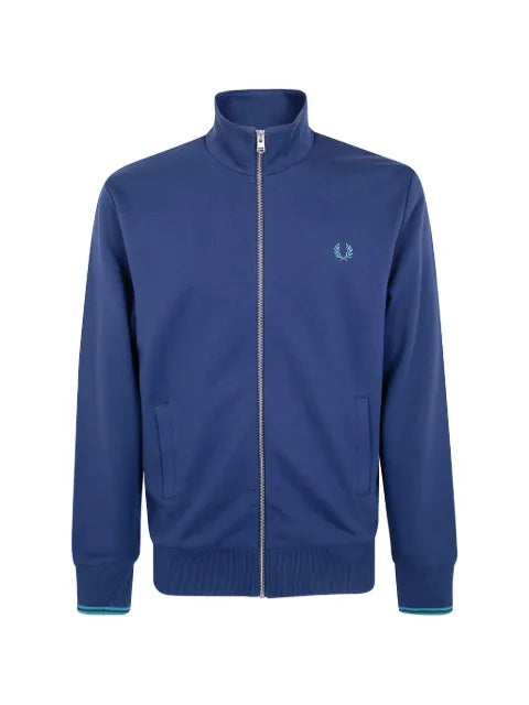 Fred Perry logo-embroidered zip-up sweatshirt