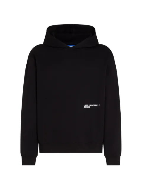 Karl Lagerfeld Jeans Karl quote regular hoodie