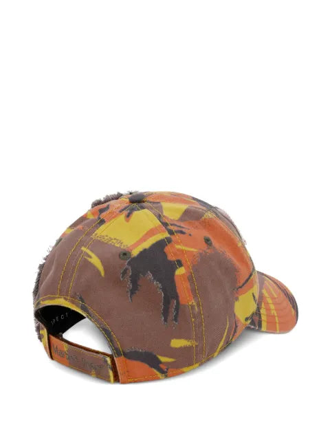 Martine Rose Frayed baseball cap with Camouflageprint