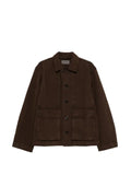 LEMAIRE boxy jacket in heavy garment-dyed broken twill