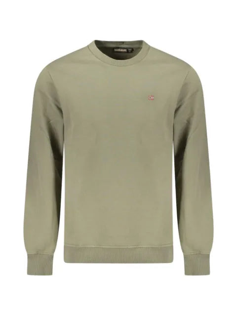 Napapijri logo-embroidered crew-neck sweater
