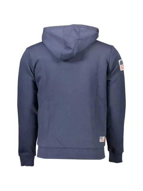 U.S. POLO ASSN. embroidered logo zip-up hoodie
