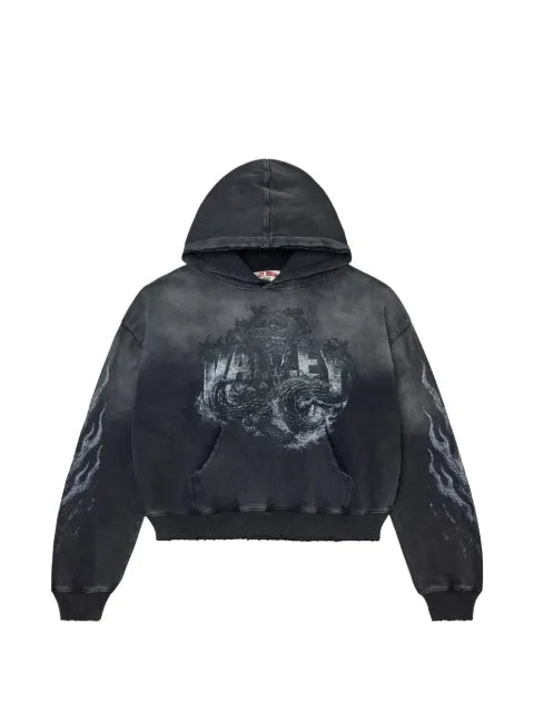 Vale Serpent faded-effect hoodie