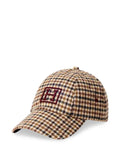 Hackett London checked logo-embroidered baseball cap