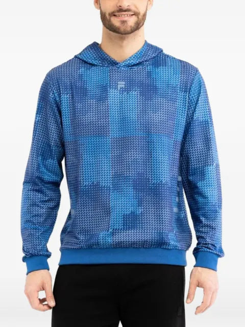 Fila geometric-print hoodie